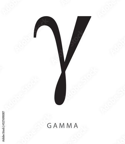 Gamma lowercase symbol third Greek letter