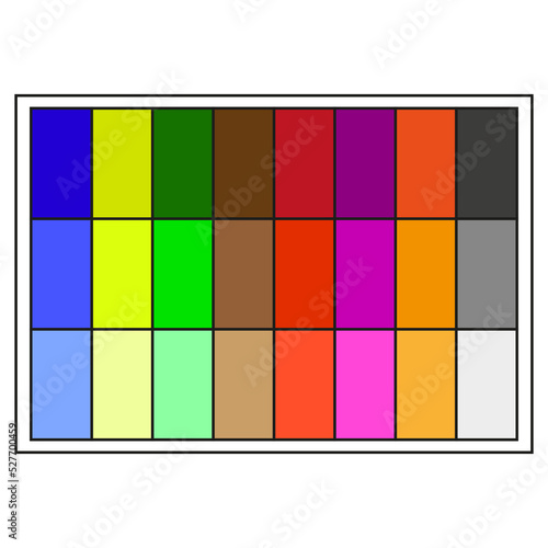 color palette in modern style. Vector illustration. stock image. 