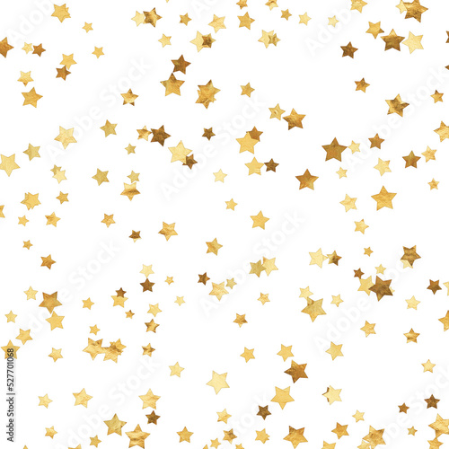 Scattered Gold Stars Background