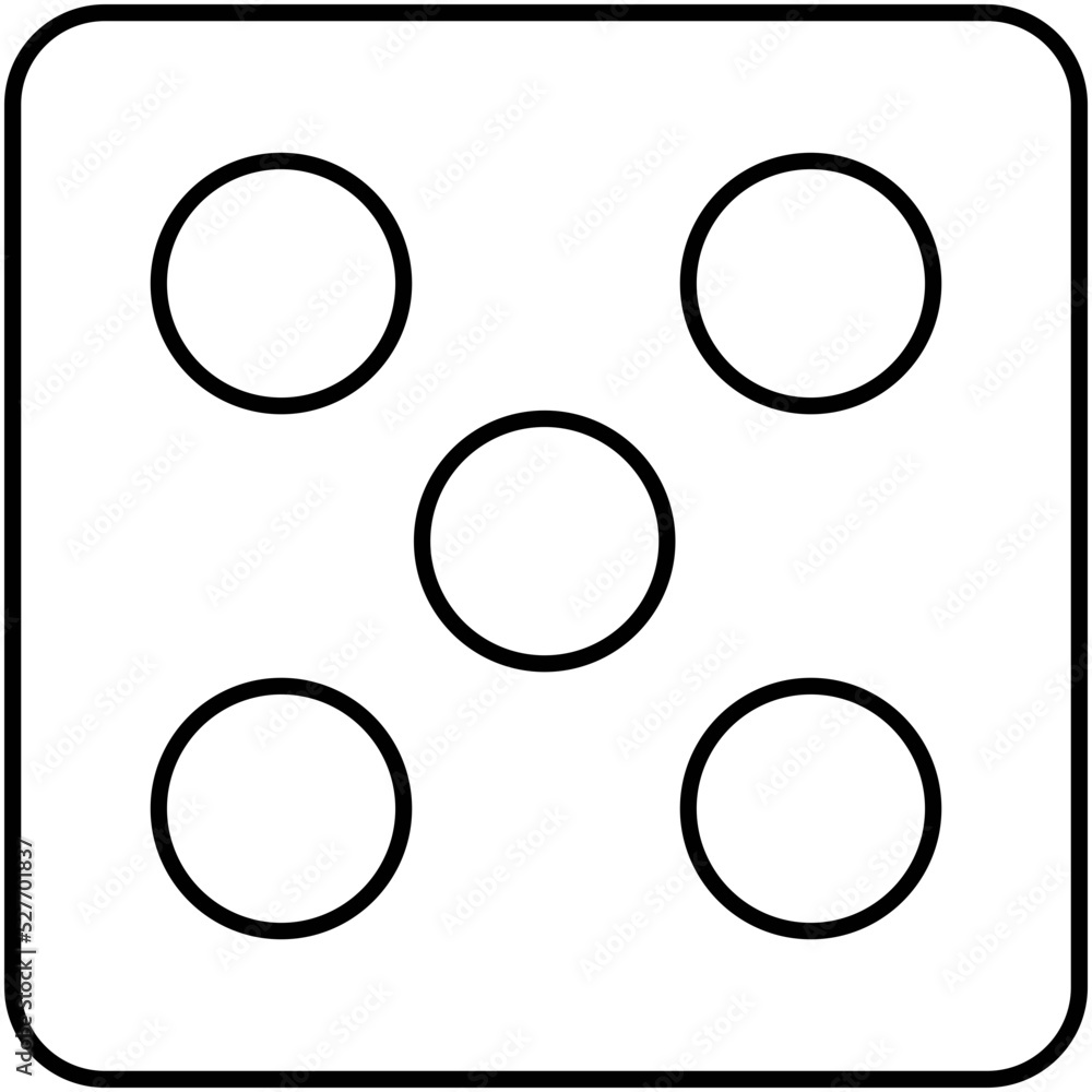 Dice Isolated Vector icon which can easily modify or edit

