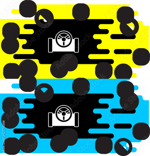 White Oil pipe with valve icon isolated on black background. Vector