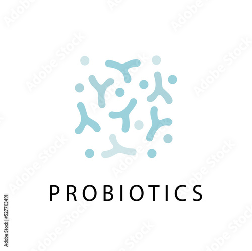 Fotografia, Obraz Probiotics bacteria vector design