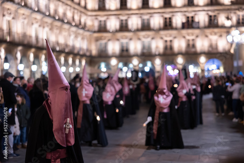 Quadro su tela SALAMANCA, SPAIN - APRIL 13, 2022: Celebration of Holy Week (Semana Santa)