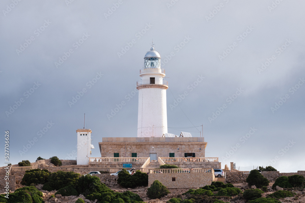 Lighthouse of Cap de Formentor in the northeast of the balearic island of Majorca (Mallorca).