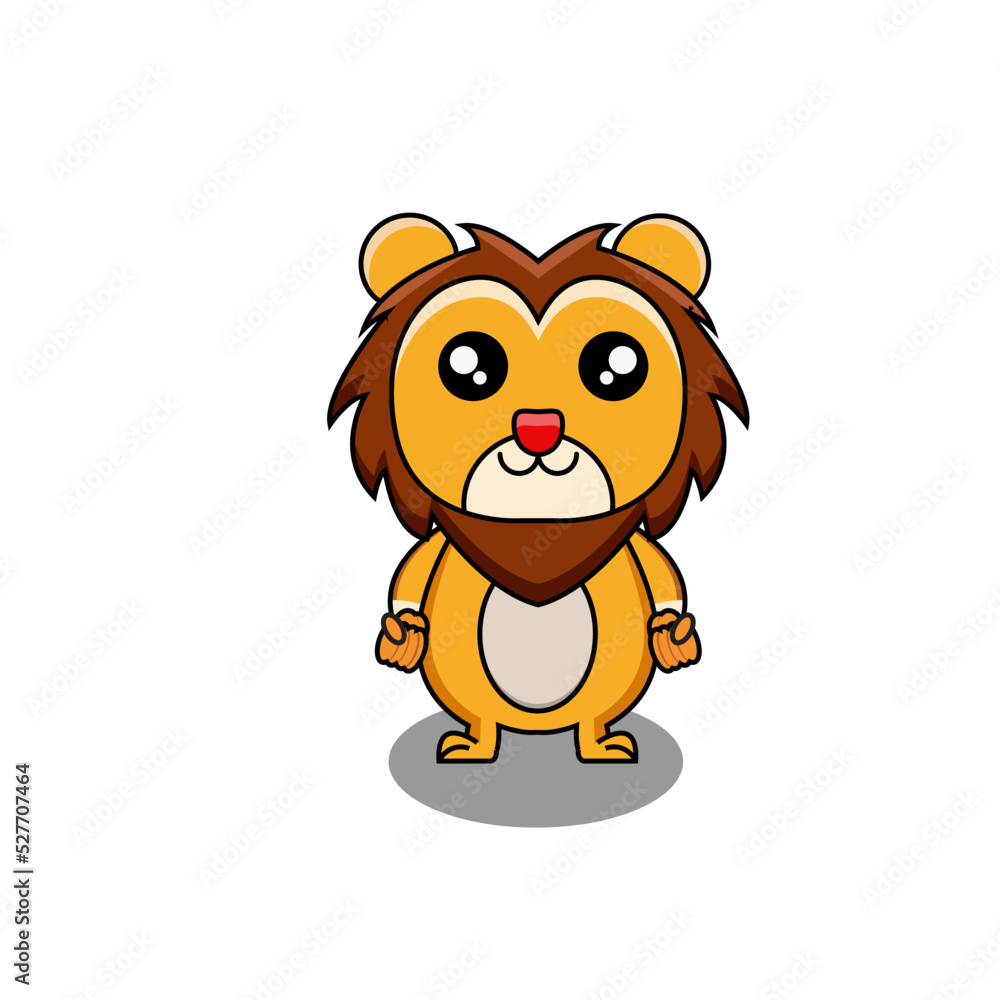 cute lion premium illustration vector cute lion premium illustration vector