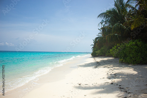 beach in maldives island paradise with turquesa water