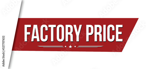Factory price red ribbon or banner design