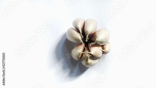 garlic on white