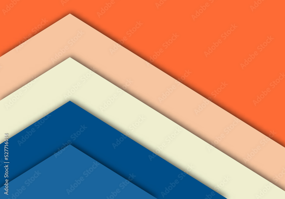 Abstract Modern Geometric Energy Technology Background. Graphic Orange Yellow and Blue Layers Futuristic Background Abstract Modern Geometric Energy Technology Background. Graphic Orange Yellow and Blue Layers Futuristic Background