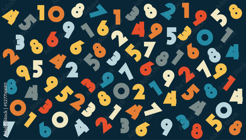 seamless pattern with numbers seamless pattern with numbers