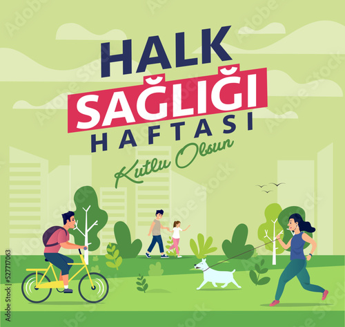 Halk Sağlığı Haftası Kutlu Olsun Translation: Public Health Week.
