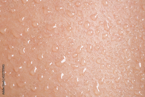 sweat on the skin texture background