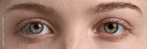 Beautiful eyes of young wom...