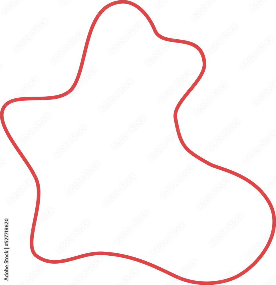 Fototapeta premium Colorful abstract line blob element