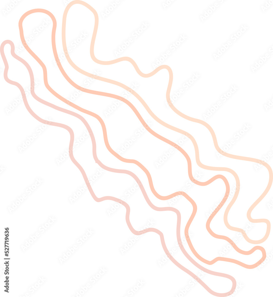 Colorful abstract line blob element Colorful abstract line blob element