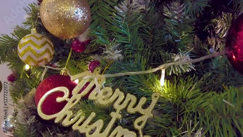 Decoration on Christmas Tree for calebration