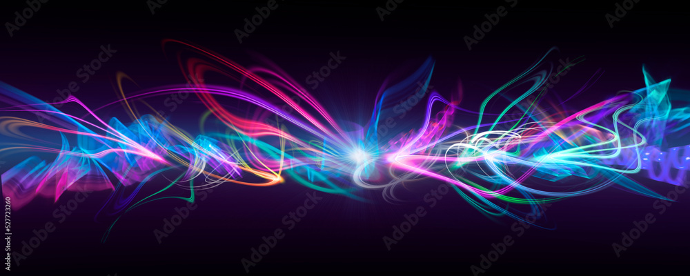 Obraz premium カラフルなライトペインティング