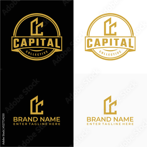  building logo design  building emblem logo  property  letter cc  cc logo icon 