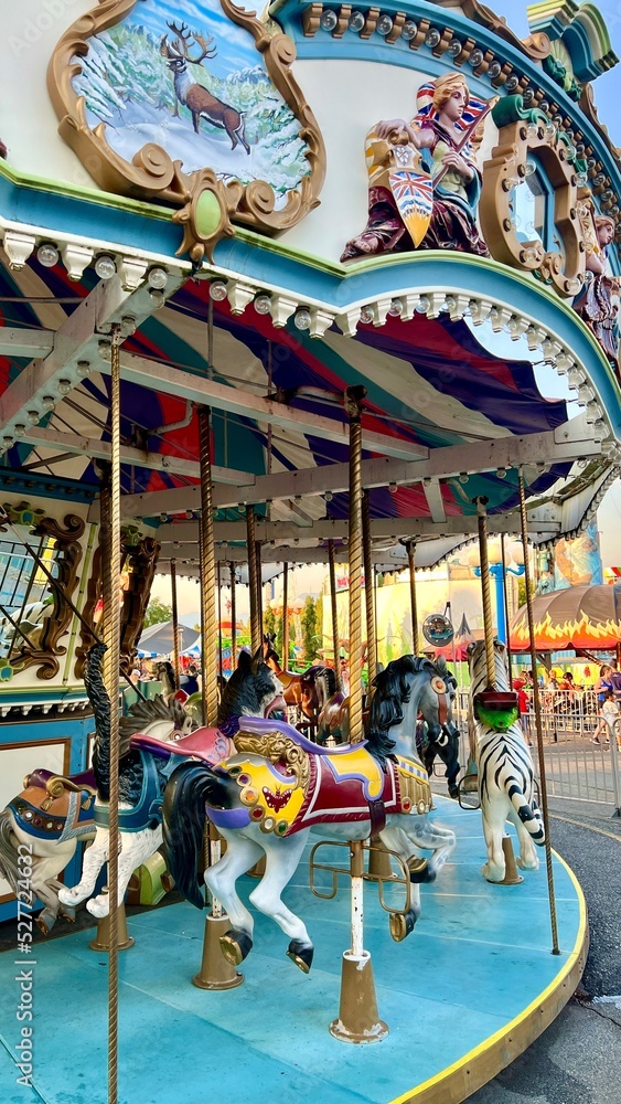 PNE British Columbia Amusement park in which there are no children and people empty park no one around bright colors but no life Or on the contrary the expectation of children is glad of happiness