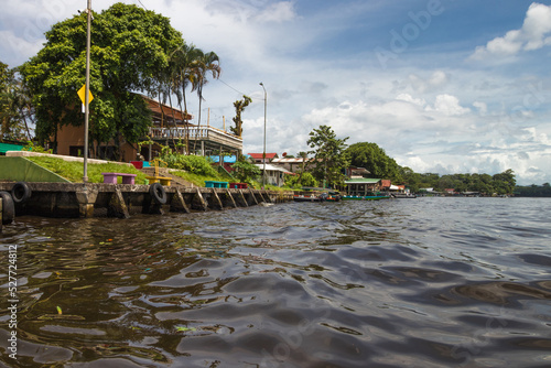 pier on the edge of the town of Tortuguero