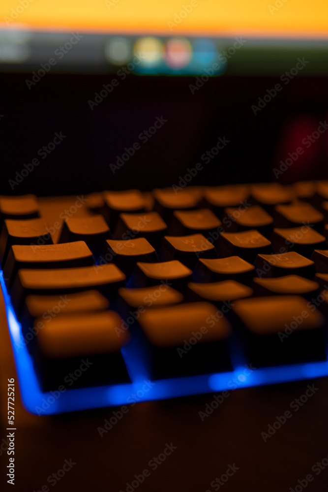 iluminado con luz naranja Stock Photo | Adobe Stock