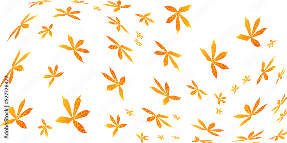 Abstract white background with orange leaves Abstract white background with orange leaves