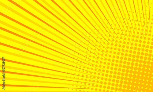 yellow burst abstract comic background