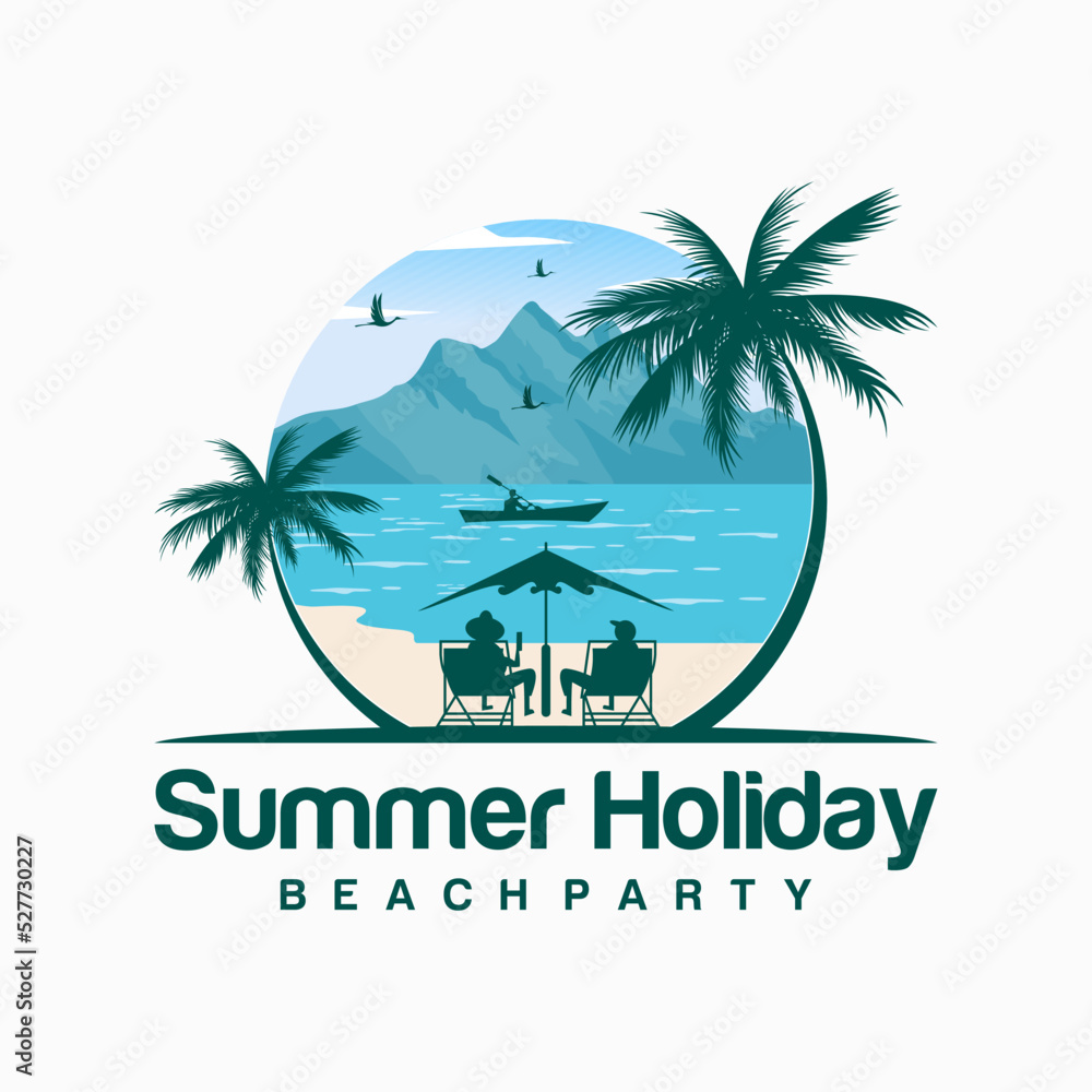 summer holiday logo