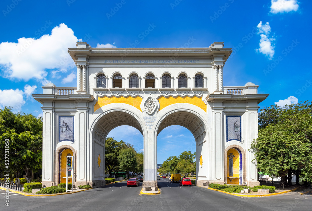 Mexico Guadalajara monument Arches of Guadalajara Arcos Vallarta near