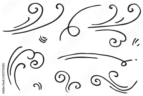 doodle wind illustration vector handrawn style