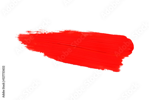 red brush isolated on transparent background red watercolor png