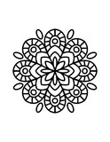 Easy Mandala coloring 
