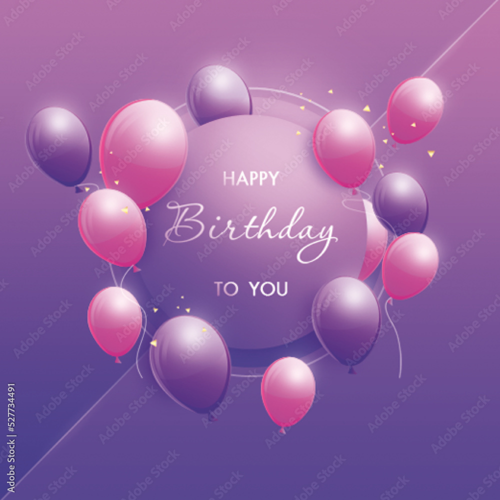 happy birthday card with balloons happy birthday card with balloons