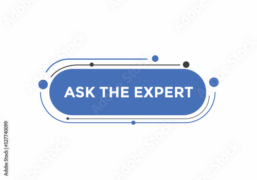 Ask the Expert button.  Ask Expert speech bubble. ask expert banner label 
