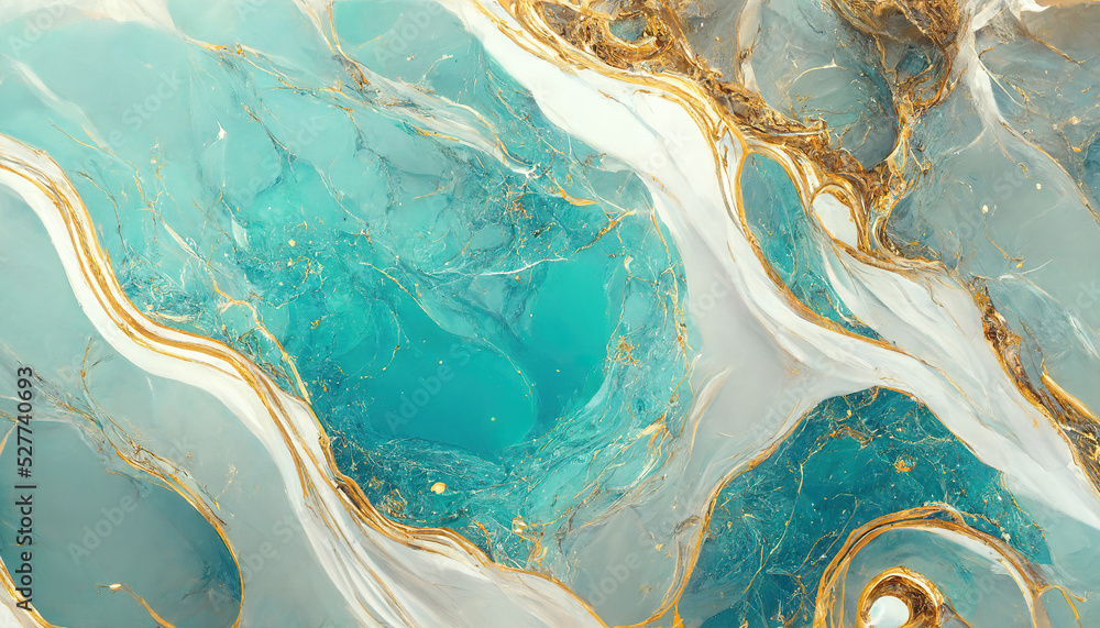 Abstract luxury marble background. Digital art marbling texture