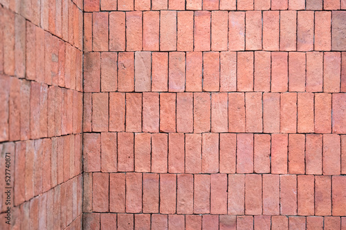 Wallpaper Mural brown brick wall textured, construction industry Torontodigital.ca