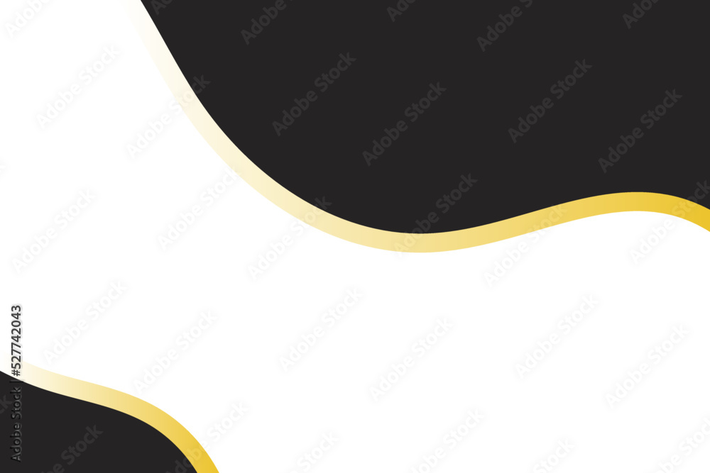 Simple wave background black gold color with blank space Simple wave background black gold color with blank space