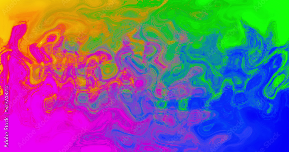 Image of moving background with multicoloured waves
