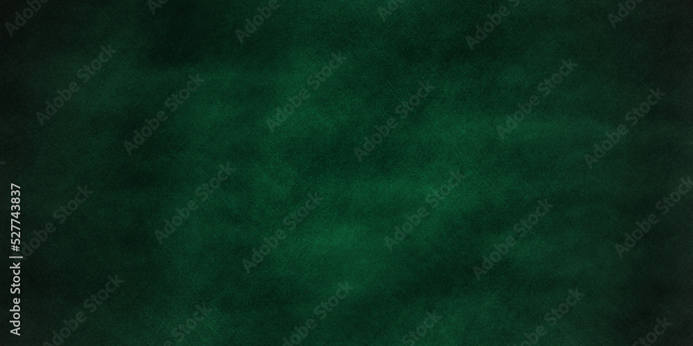 Grunge background with space chalkboard or blackboard green texture. Empty blank with copy space for chalk text. Used feel with chalk traces and great texture. Chalkboard texture. Dark blackboard.