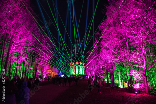 Schilderij op canvas laser show