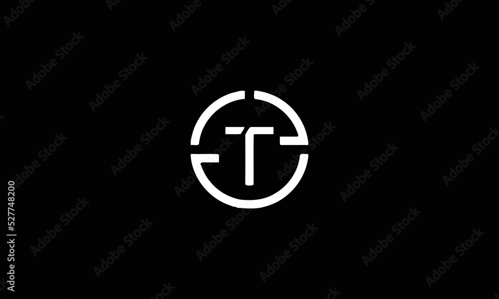 Alphabet letter icon logo ST, T Alphabet letter icon logo ST, T