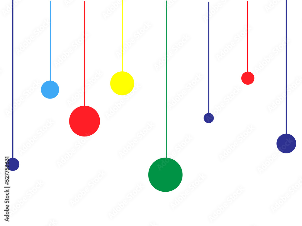 christmas balls on a white background christmas balls on a white background