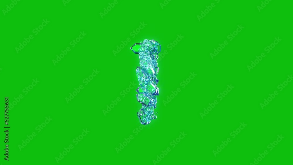 blue shining crystals letter I - diamonds or ice crystals alphabet, isolated - loop video blue shining crystals letter I - diamonds or ice crystals alphabet, isolated - loop video
