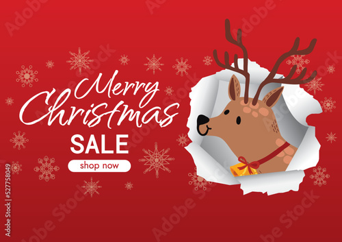 christmas sale promotion for christmas and new year banner design