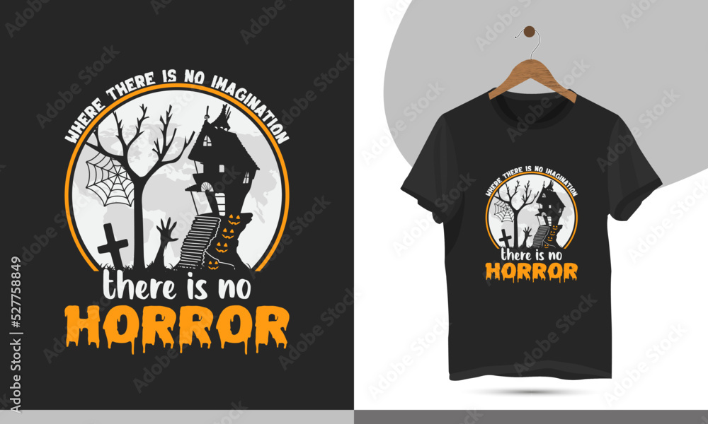 There is no Horror - Halloween typography t-shirt design template. Halloween vector arts for Clothes, Greeting Card, Posters, and Mug prints. There is no Horror - Halloween typography t-shirt design template. Halloween vector arts for Clothes, Greeting Card, Posters, and Mug prints.