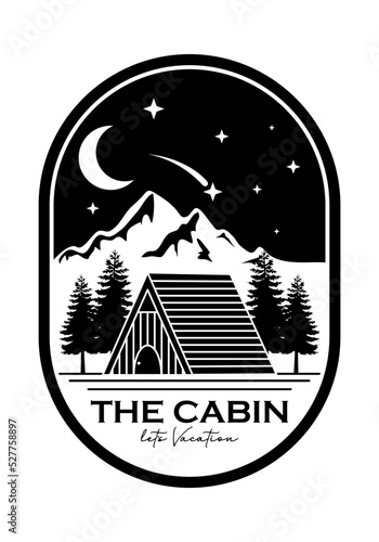 The Cabin Emblem Logo Design