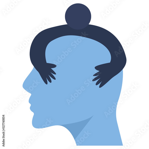 bad thoughts come into your head vector