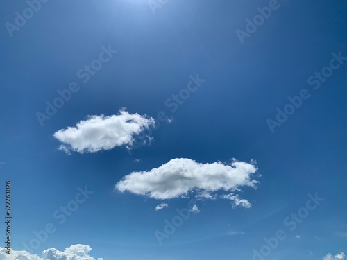 fluffy cloud with sunny blue sky background 01