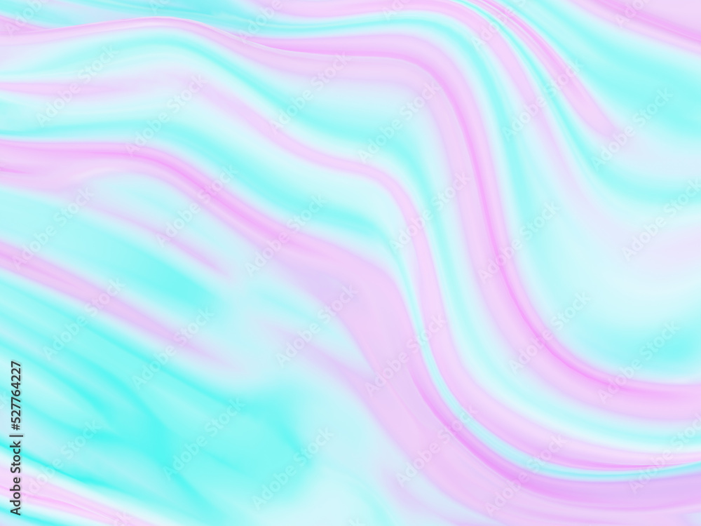 Obraz premium Vibrant blue and pink silk glossy texture