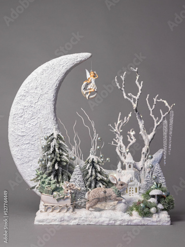 
christmas decor
isolated on gray background